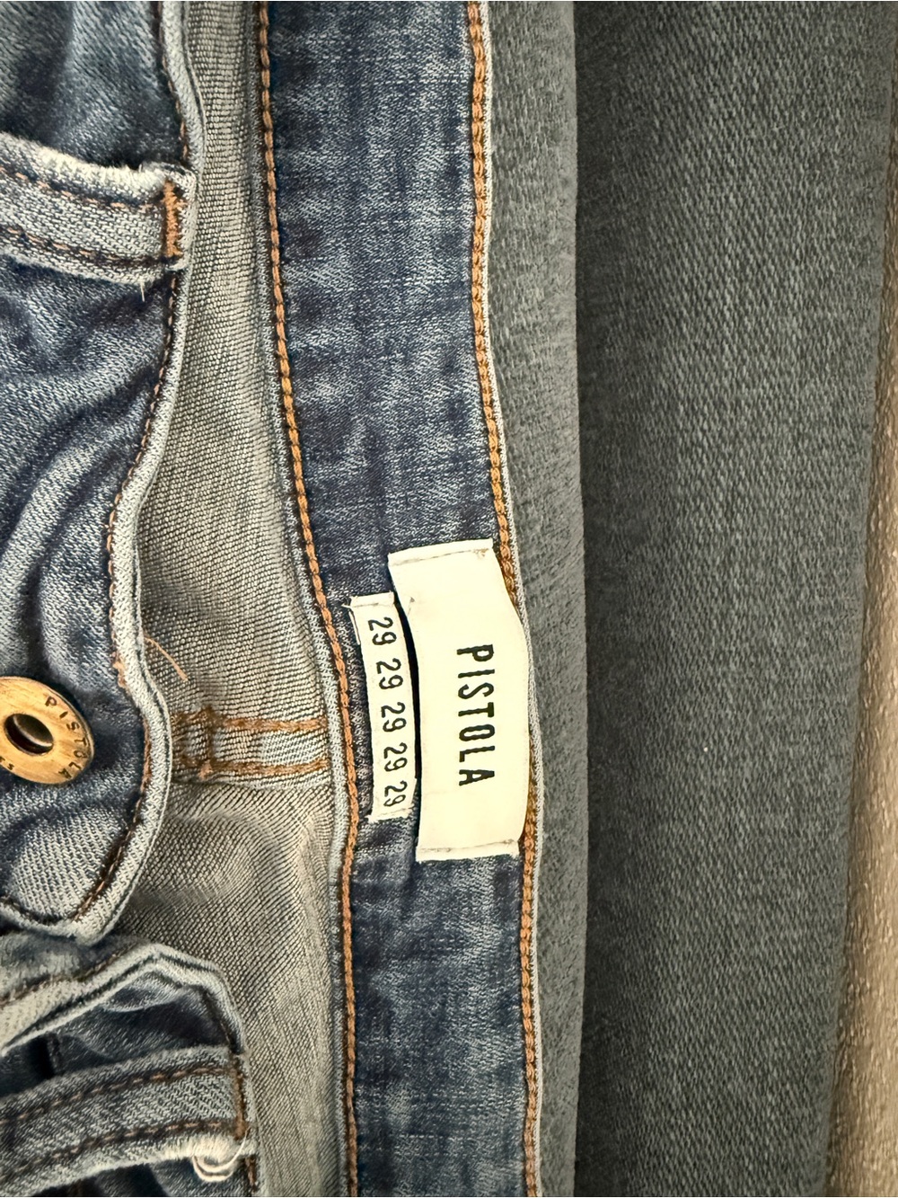 pistola Women's Washed Blue Skinny Jeans